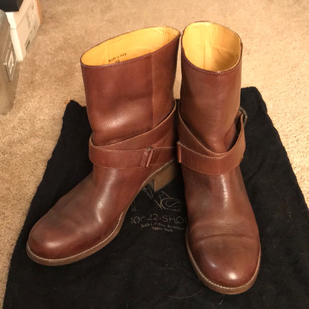 Saks fifth ave leather boots